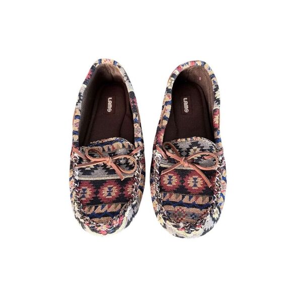 LAMO Women's Aztec Moccasin Slippers Size 9.5 Multicolor Casual - Picture 1 of 10